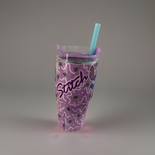 Disney stitch tumbler cup with - disney,