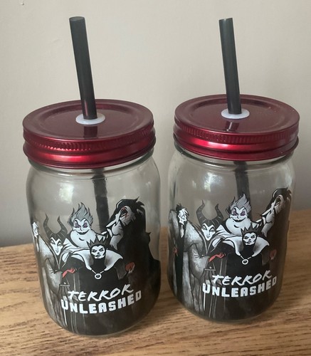 Disney villians mason jar - villians,