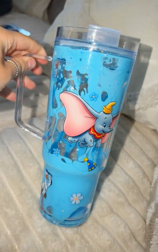 Disney dumbo blue plastic - disney,